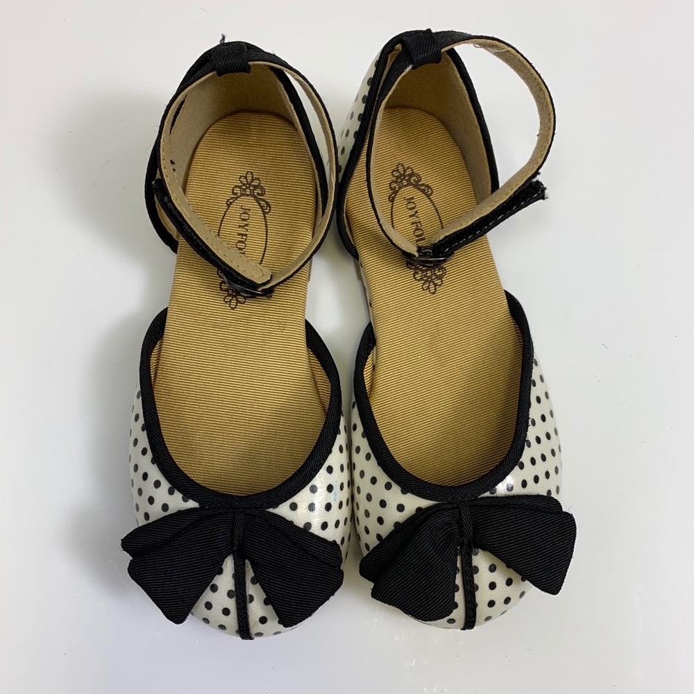 Girls polka dot Joyfolie Mary Jane flats shoes
